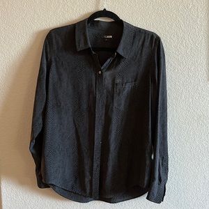 Silk Snake Print Shirt